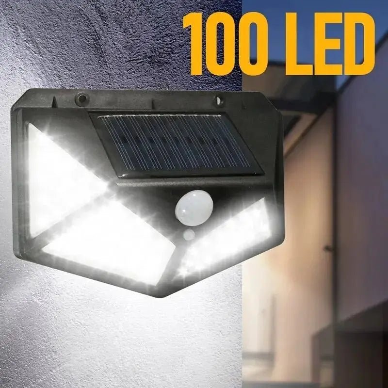100 LED Motion Sensor Wall Lights Solar Lamp - SunTweet