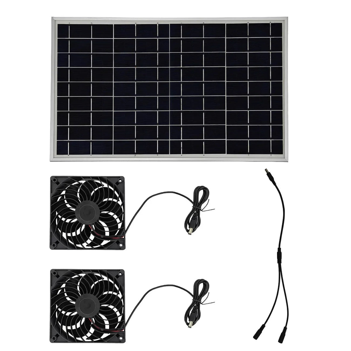 10W Solar Fan for Pet Kennel | Auto Ventilation for Cat & Dog House - SunTweet