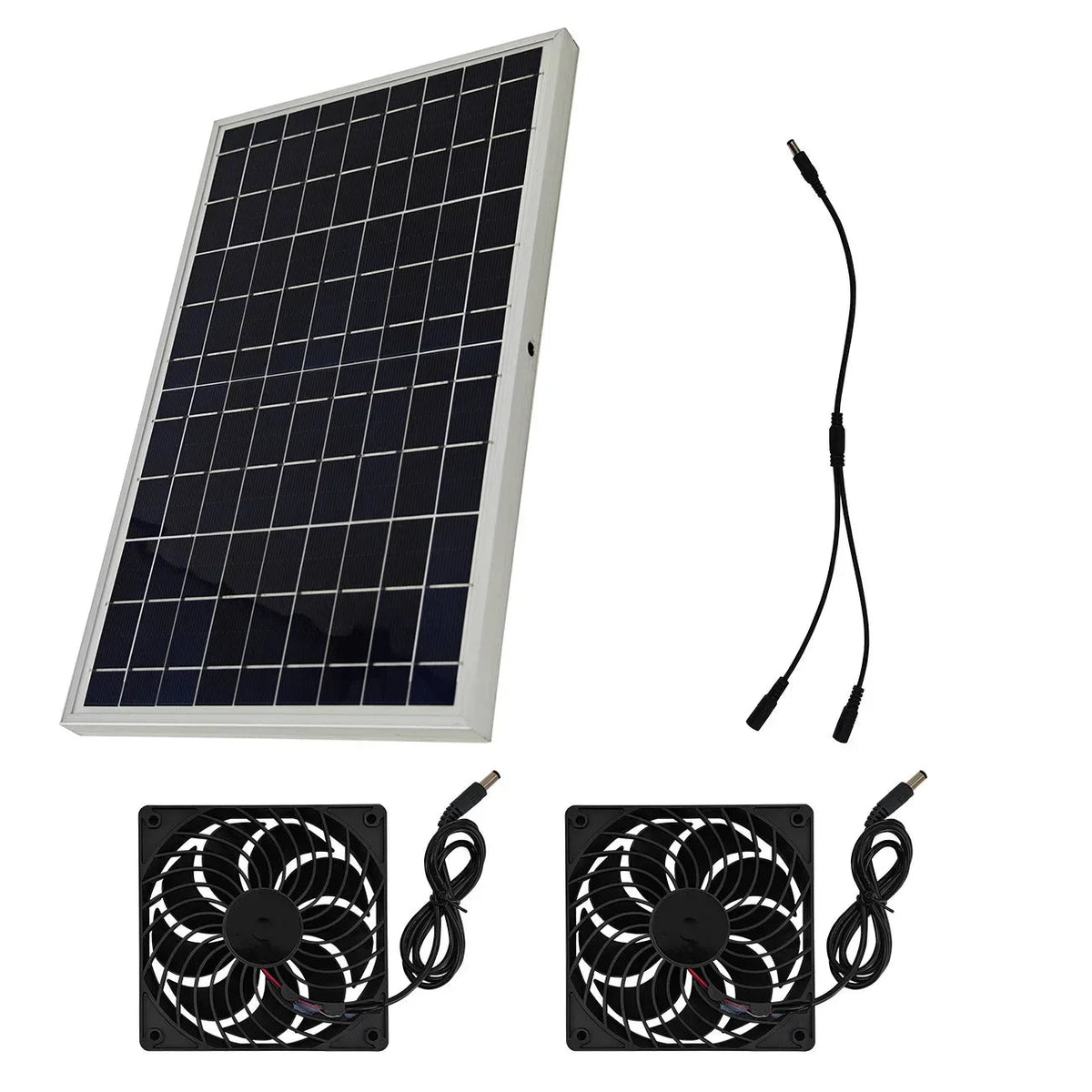 10W Solar Fan for Pet Kennel | Auto Ventilation for Cat & Dog House - SunTweet