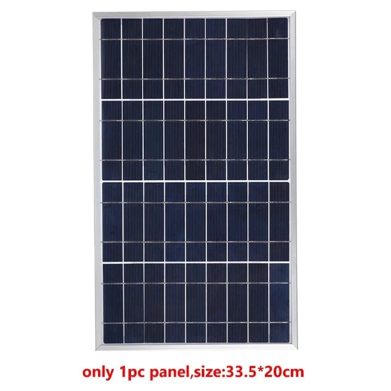 300W/600W Solar Panel Kit Complete 12V Polycrystalline USB Power Portable Outdoor Rechargeable Solar Cell Solar Generator - SunTweet