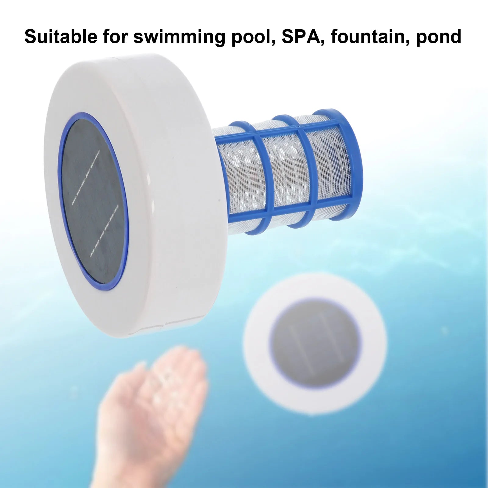 Solar Powered Pool Ionizer — Silver Ion Pool & SPA Cleaner