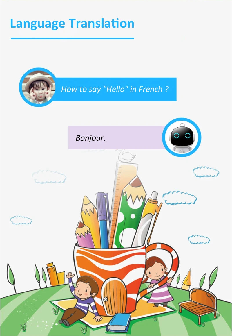 AI Voice Companion Robot with Wi-Fi & Smart Life App