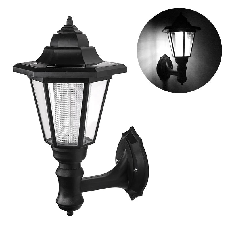 Retro Hexagonal Solar Wall Lamp - SunTweet