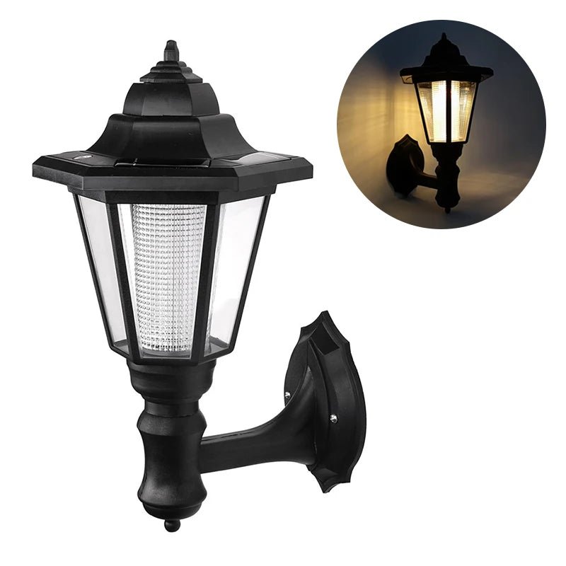 Retro Hexagonal Solar Wall Lamp - SunTweet