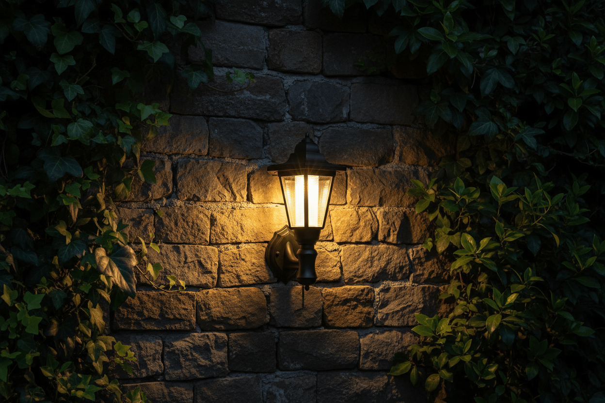 Retro Hexagonal Solar Wall Lamp - SunTweet