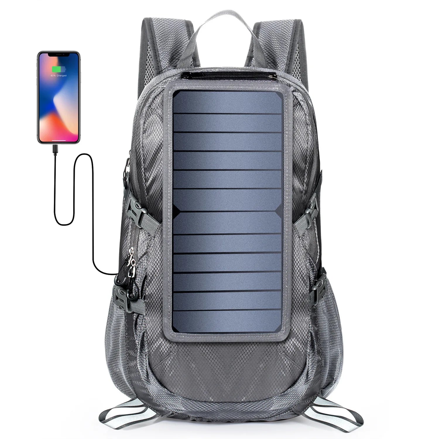 Solar Backpack Foldable Hiking Daypack - SunTweet