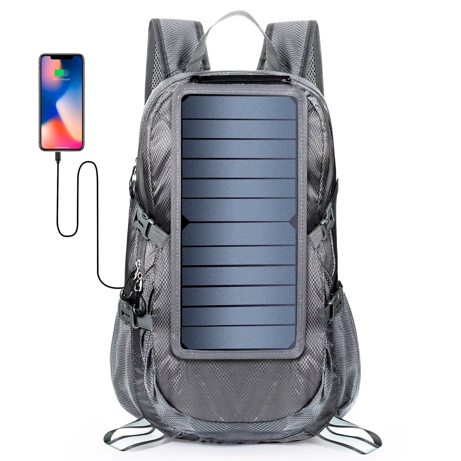 Solar Backpack Foldable Hiking Daypack - SunTweet
