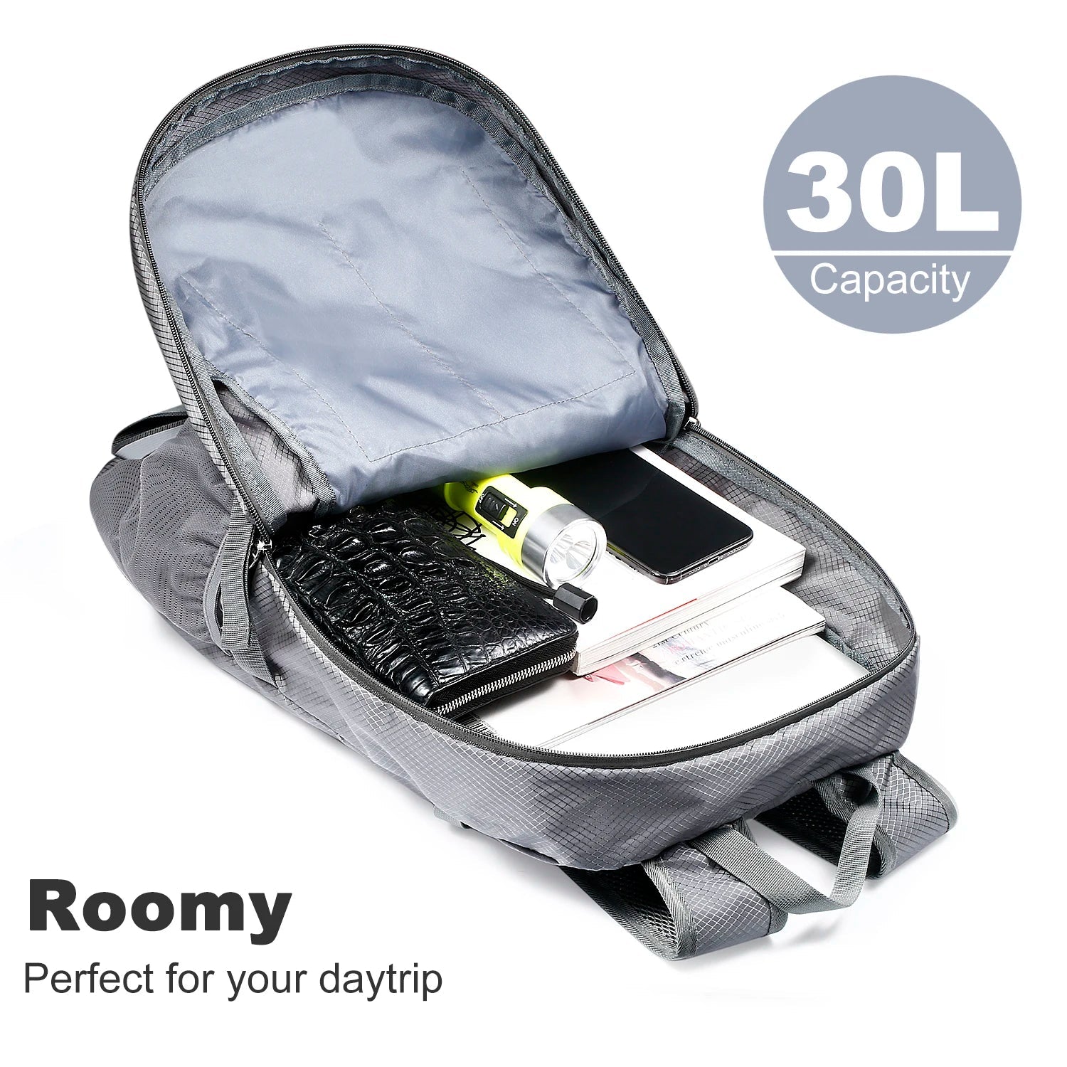 Solar Backpack Foldable Hiking Daypack - SunTweet