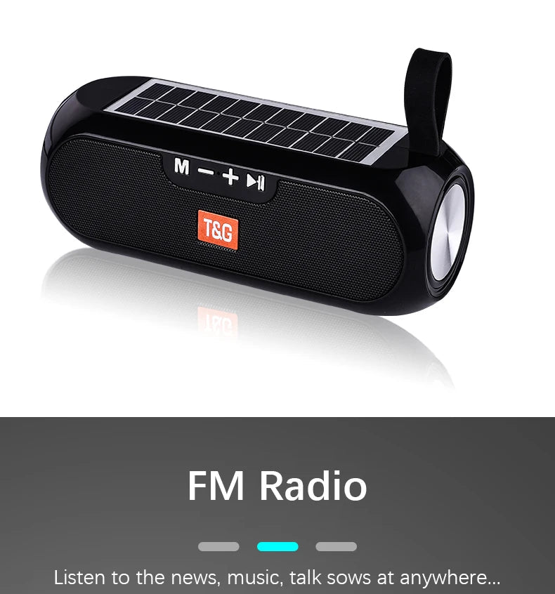Solar FM Radio & Bluetooth Speaker | Portable Outdoor Wireless Speaker with MP3 - SunTweet