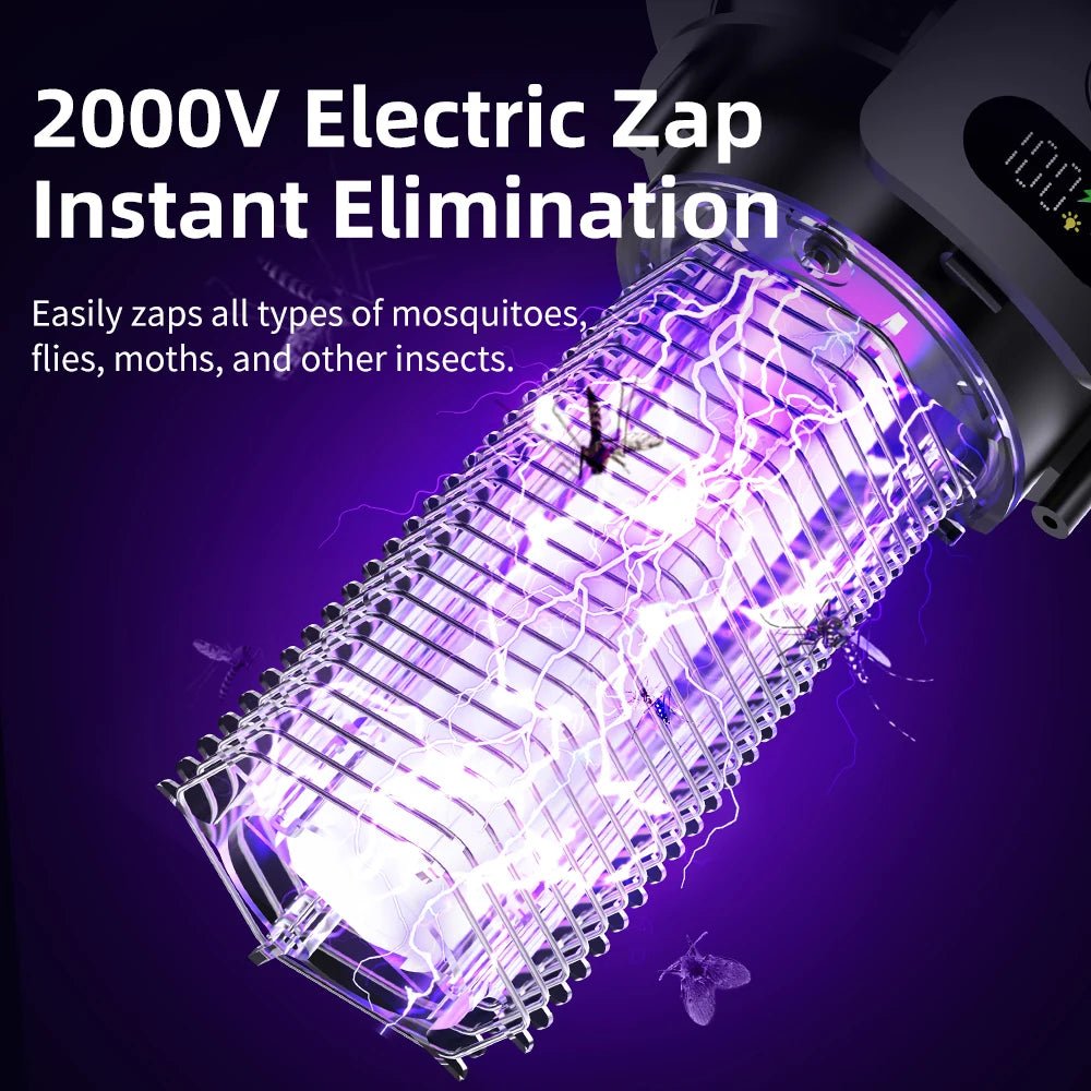 Solar Garden Fly Zapper | Mosquito Killer Lamp with Insect Trap - SunTweet