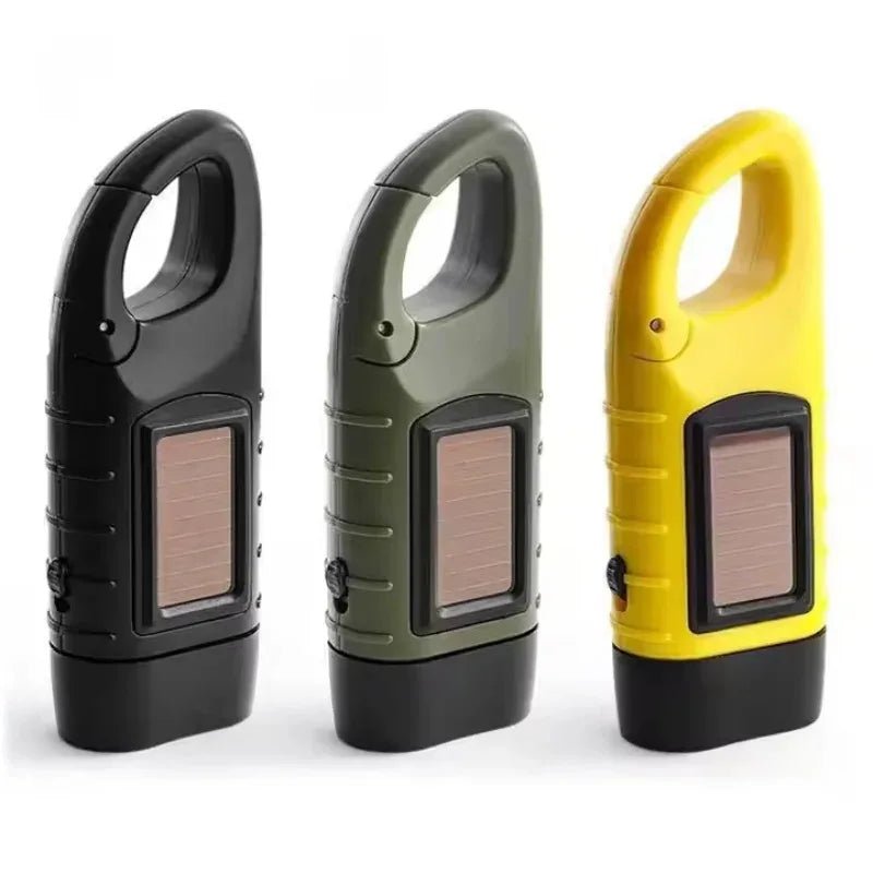 Solar Hand Crank LED Flashlight | Emergency Torch for Camping & Outdoor - SunTweet
