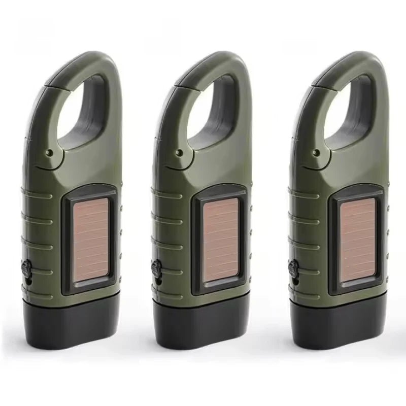 Solar Hand Crank LED Flashlight | Emergency Torch for Camping & Outdoor - SunTweet