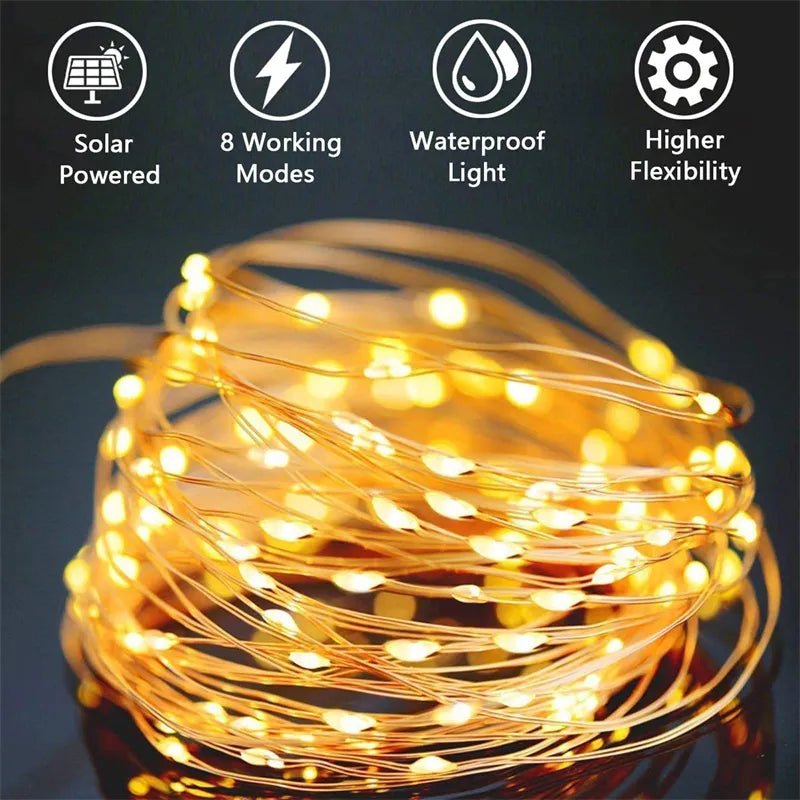 Solar LED Festoon Lights: Multiple Lengths & Packs - SunTweet