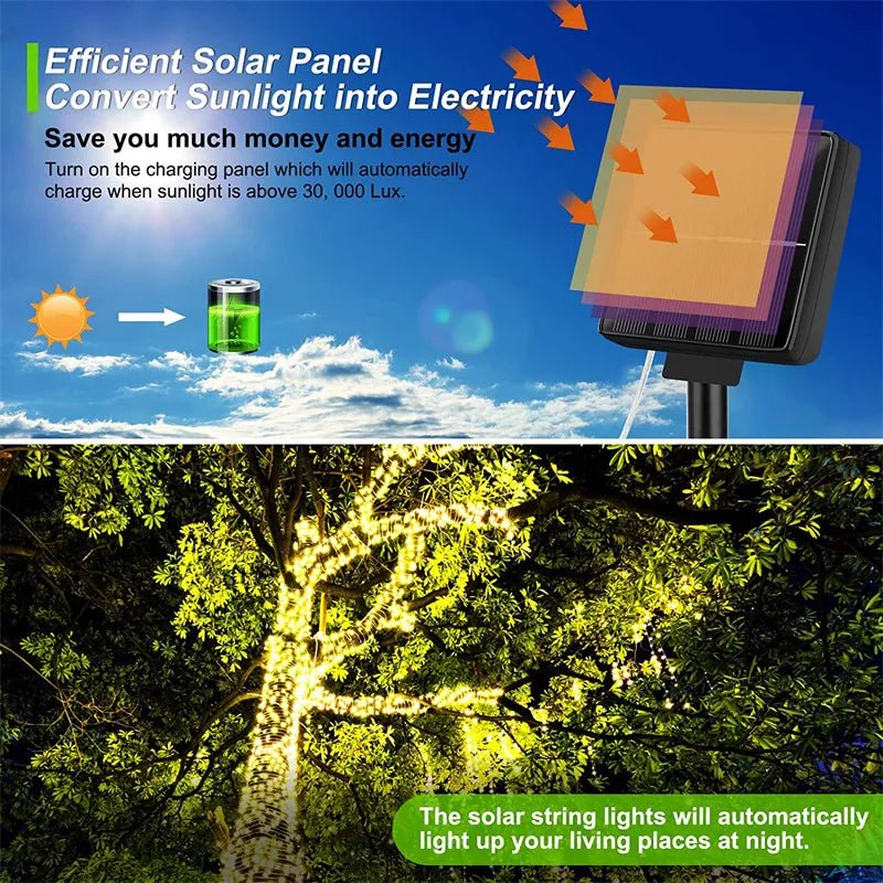 Solar LED Festoon Lights: Multiple Lengths & Packs - SunTweet