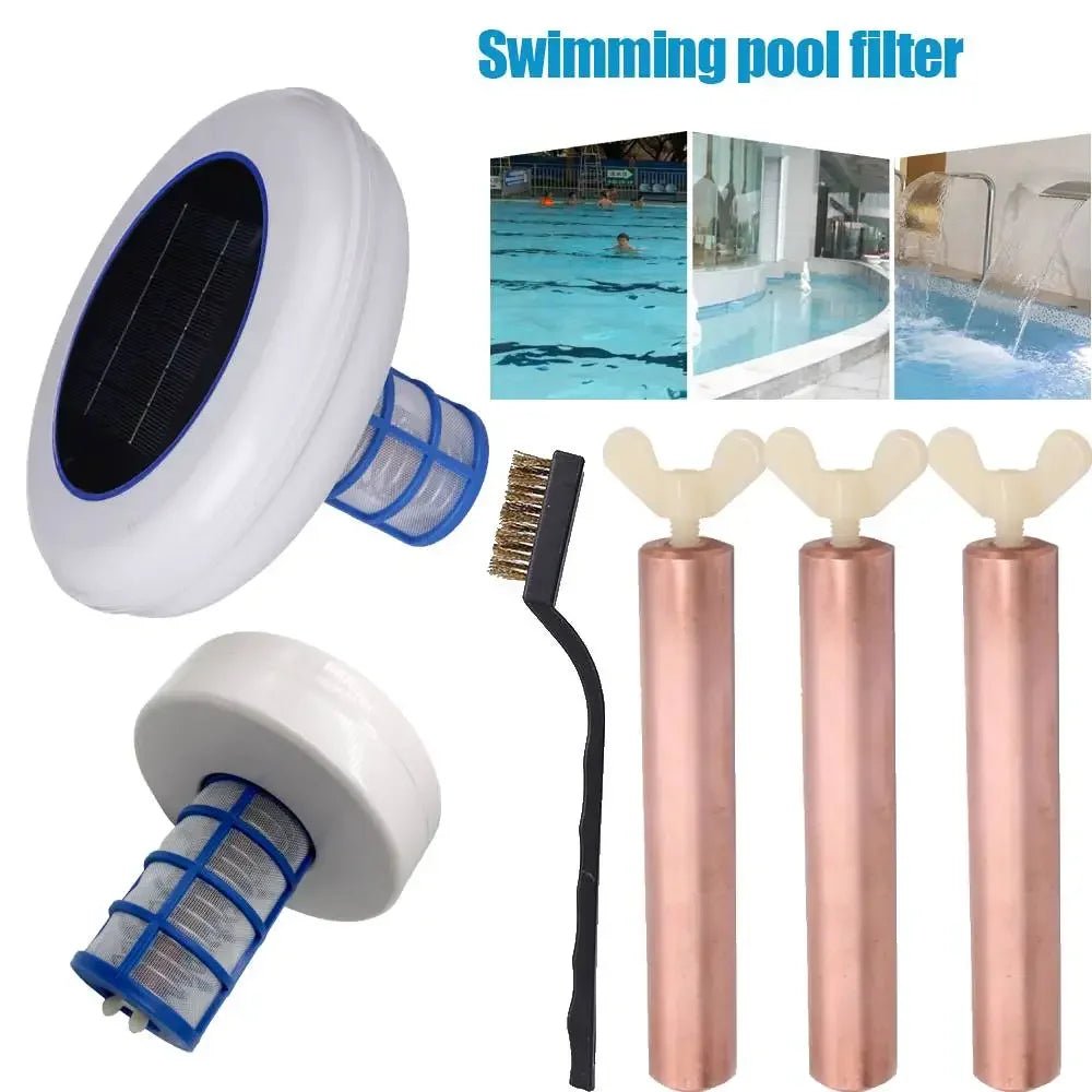 Solar Pool Ionizer | Copper Silver Ion Pool Purifier & Algae Killer - SunTweet
