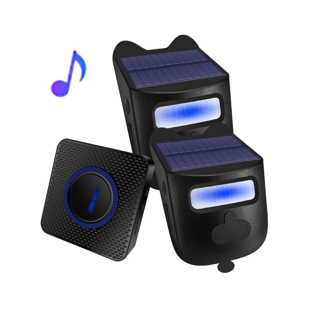 Solar Powered Wireless Driveway Alarm | 600ft Motion Sensor Alert - SunTweet