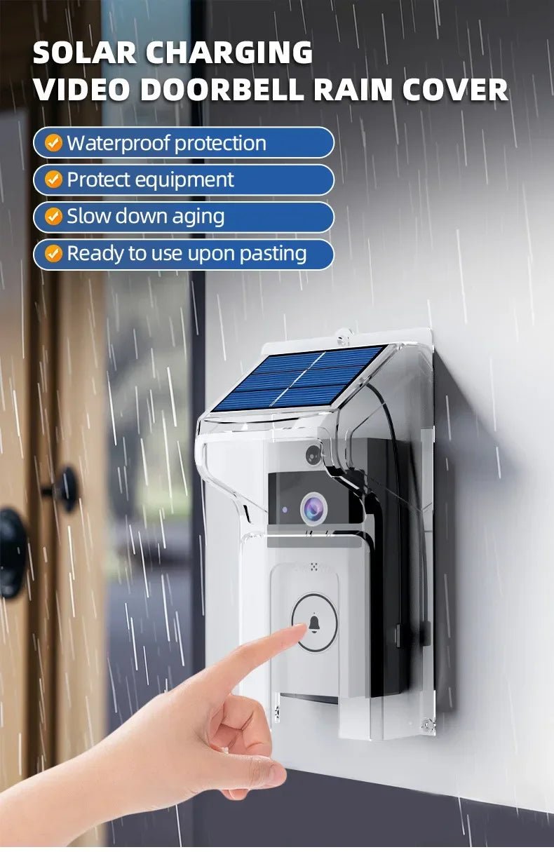 Solar Wireless Video Doorbell | WiFi Smart Door Camera with Intercom & Peephole - SunTweet