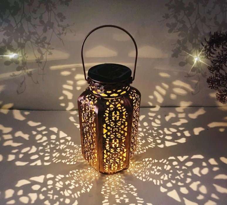 Solar Wrought Iron Projection Lantern - SunTweet