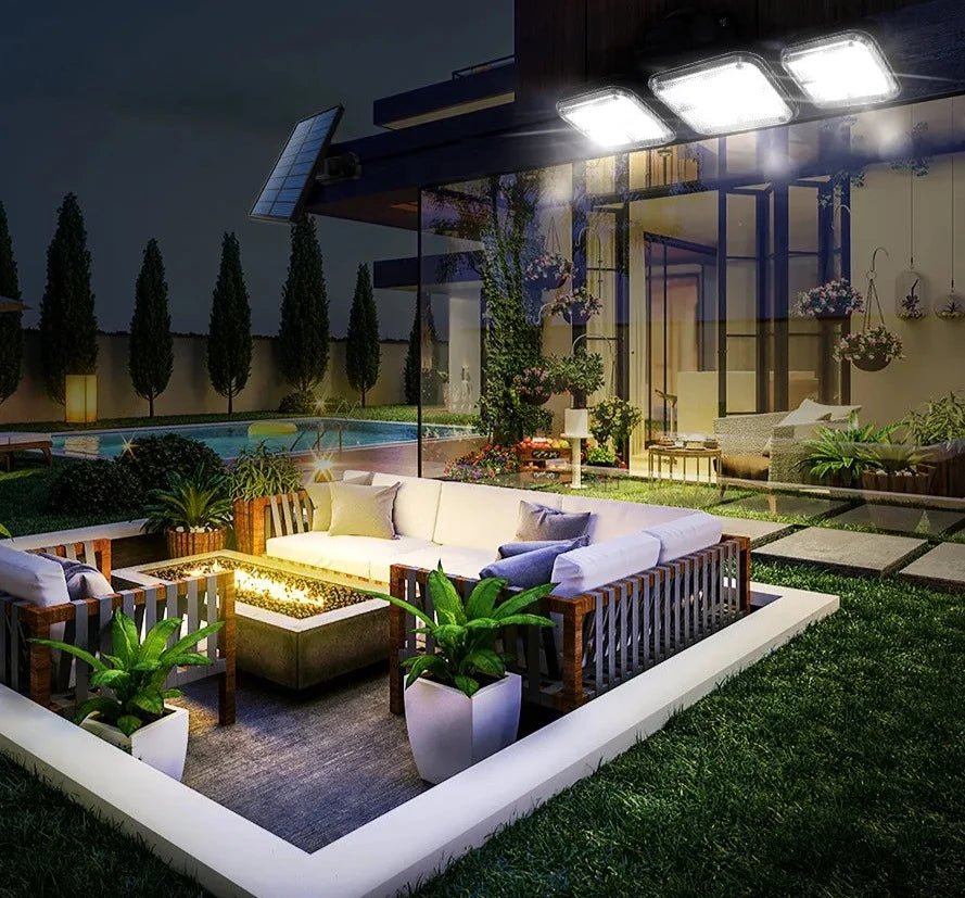 Super Bright 20W Solar Lamp: 122 LEDs, IP65 Waterproof - SunTweet