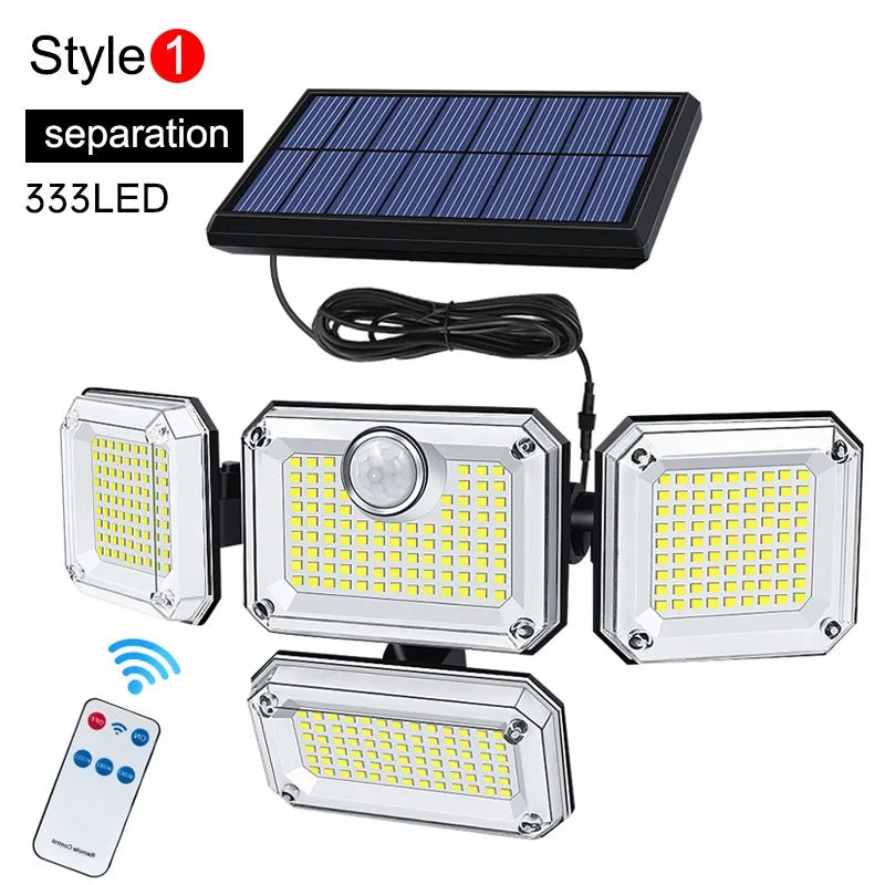Super Bright 20W Solar Lamp: 122 LEDs, IP65 Waterproof - SunTweet