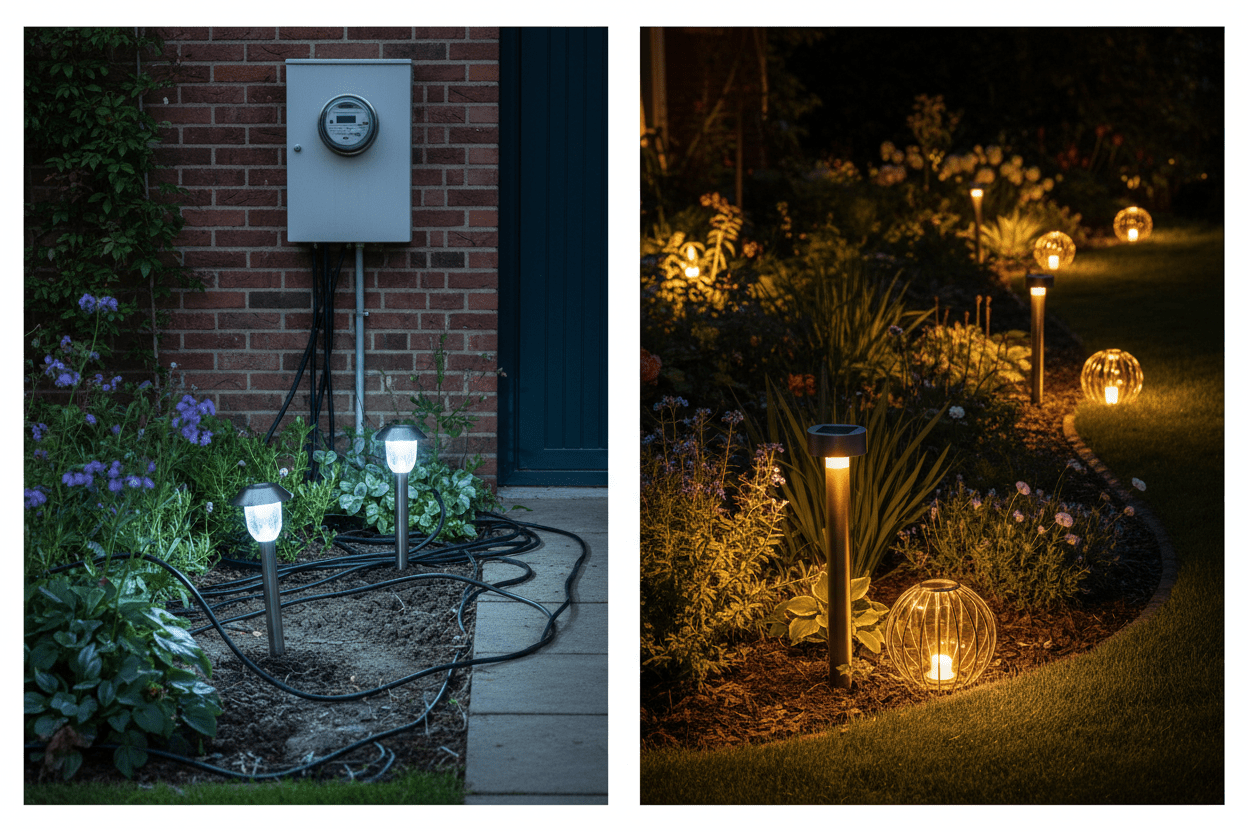 Solar vs. Traditional Outdoor Lighting — Which Saves More Money? - SunTweet