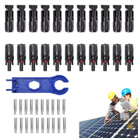 10-Pair MC4-Compatible Solar Panel Connectors, Male/Female - SunTweet