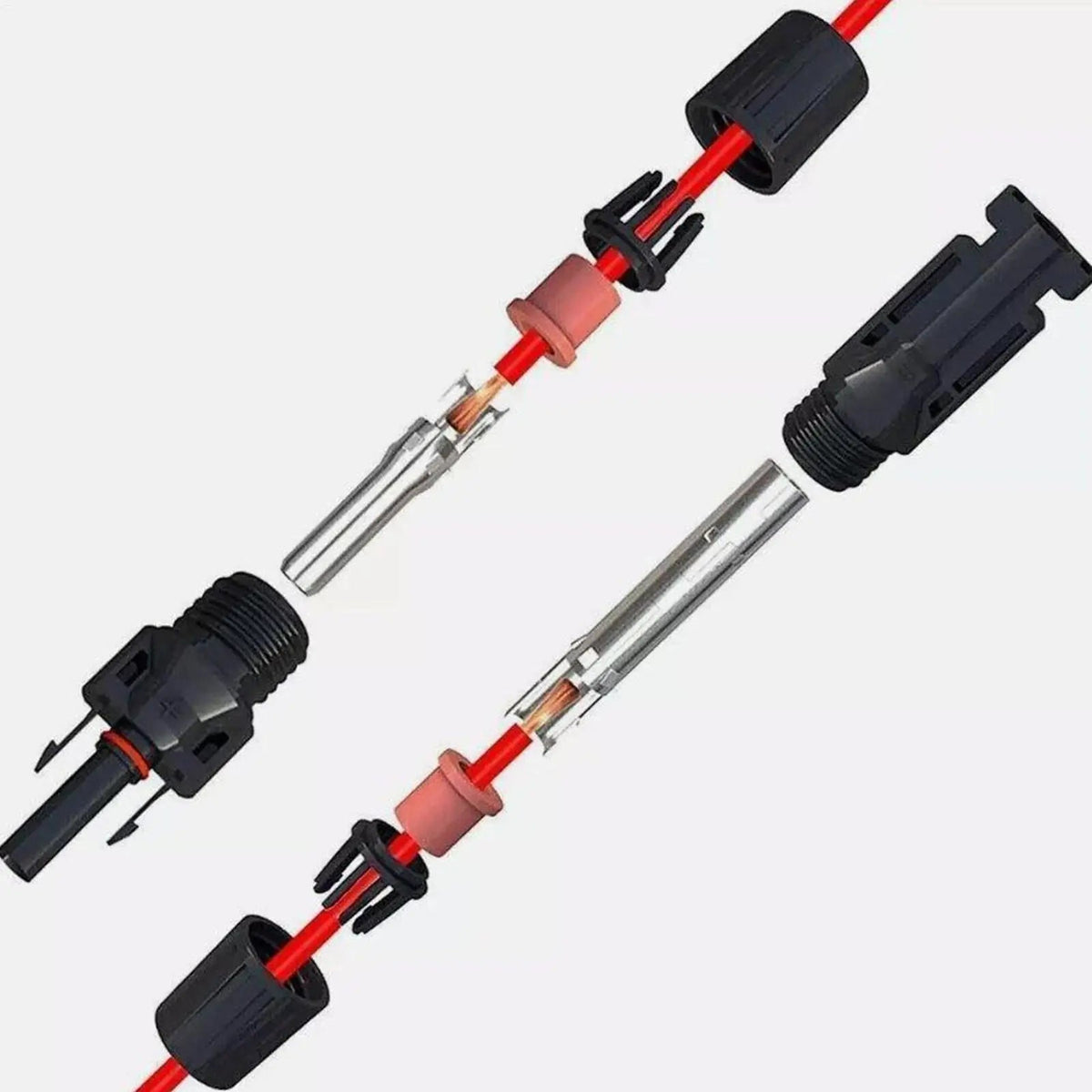 10-Pair MC4-Compatible Solar Panel Connectors, Male/Female - SunTweet