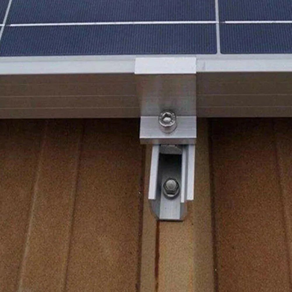 10-Piece Aluminum Solar Panel End Clamps, 30mm/35mm Frames - SunTweet