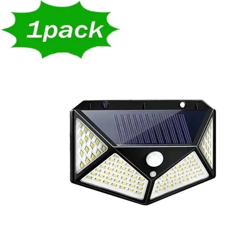 100 LED Motion Sensor Wall Lights Solar Lamp - SunTweet
