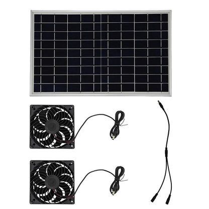 10W Solar Fan for Pet Kennel | Auto Ventilation for Cat &amp; Dog House - SunTweet