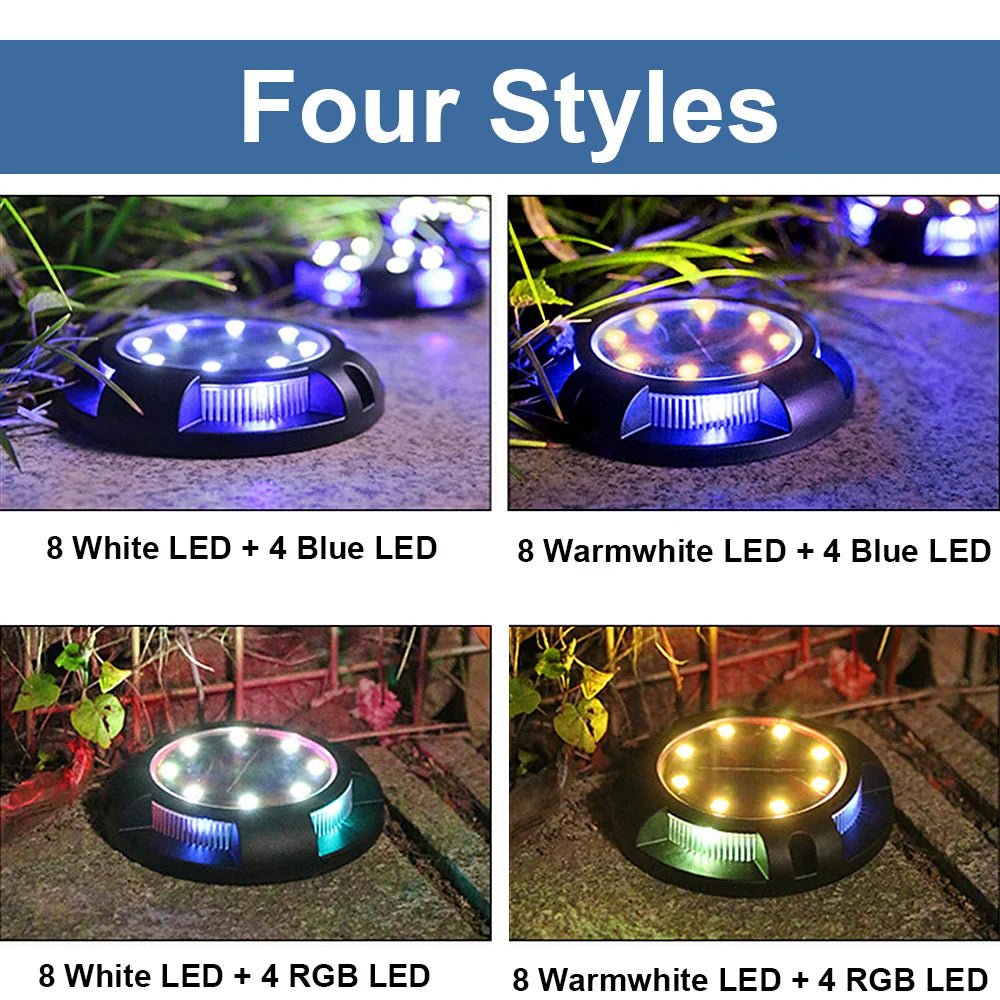 12 LED Solar Buried Lamp In - Ground Light - SunTweet