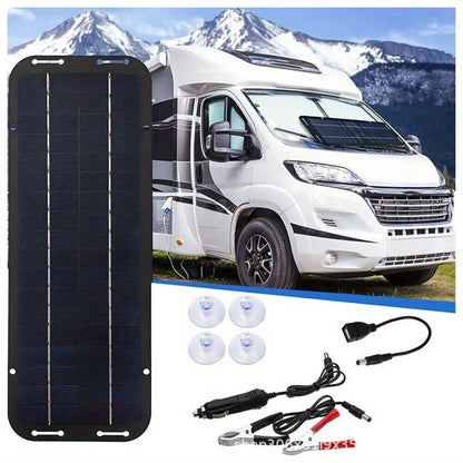 12V Solar Panel Trickle Charger Kit | IP65 Waterproof Car Battery Maintainer - SunTweet
