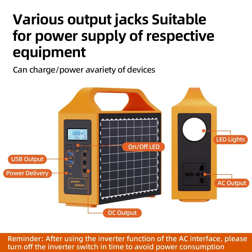 150W Portable Solar Power Station | Solar Generator for Camping &amp; Home - SunTweet