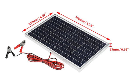 300W Portable Solar Panel Kit | 12V Polycrystalline with Controller - SunTweet