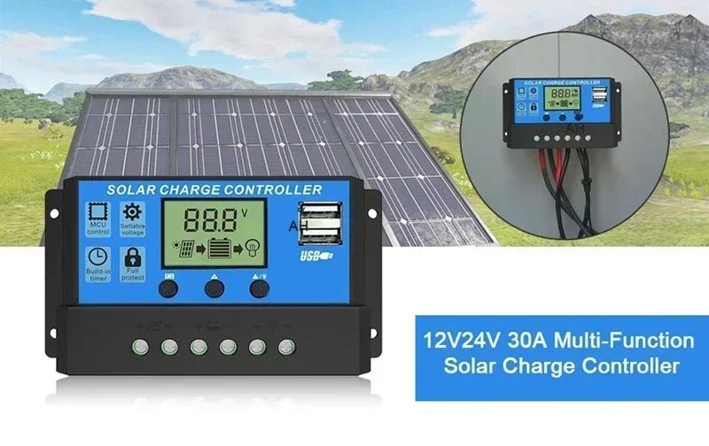 300W Portable Solar Panel Kit | 12V Polycrystalline with Controller - SunTweet
