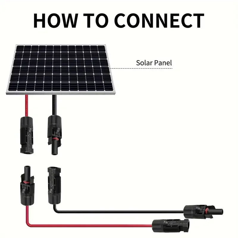 3M/6M 14AWG Solar Panel Extension Cable with MC4 Connectors - SunTweet