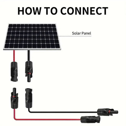 3M/6M 14AWG Solar Panel Extension Cable with MC4 Connectors - SunTweet