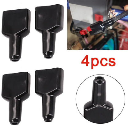 4-Piece 50A Plug Covers, Black, Dust-Resistant Cable Jackets - SunTweet