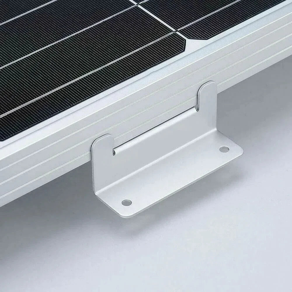 4/8-Piece Aluminum Z-Bracket Solar Panel Mounting Kits, Black/White - SunTweet
