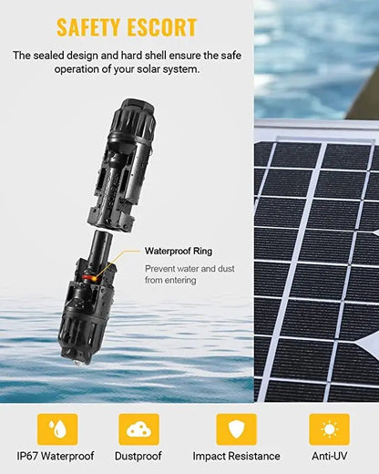5–100 Pair Solar PV Connectors, 30A 1000VDC, 2.5/4/6mm² - SunTweet