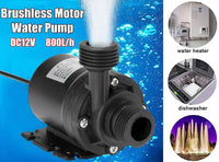 50W 12V Low Noise Brushless Pump Outdoor Waterfall Fountain - SunTweet