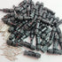 Collection of electrical connectors on a white background