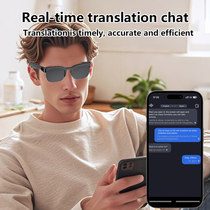 Bluetooth Smart Glasses | Audio &amp; AI Translation Options