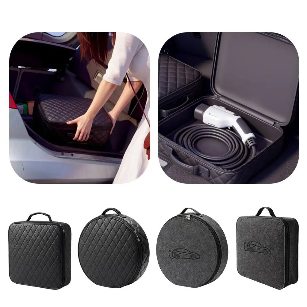 EV Charging Cable Storage Bag – Square &amp; Round