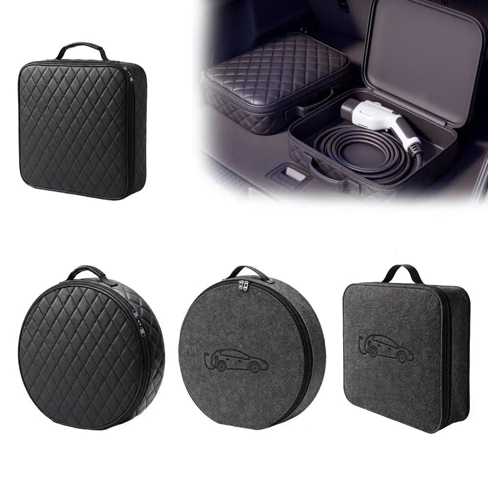 EV Charging Cable Storage Bag – Square &amp; Round