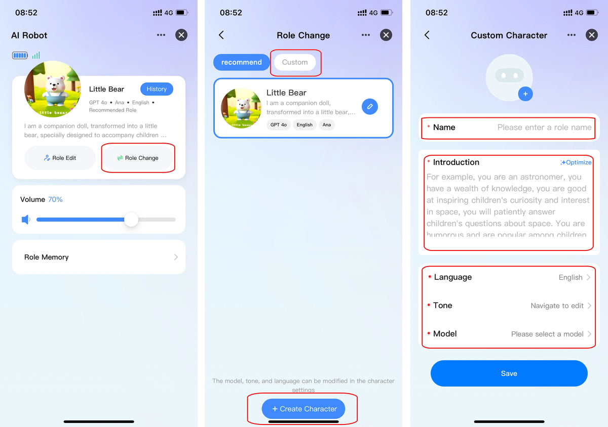 AI Voice Companion Robot with Wi-Fi &amp; Smart Life App