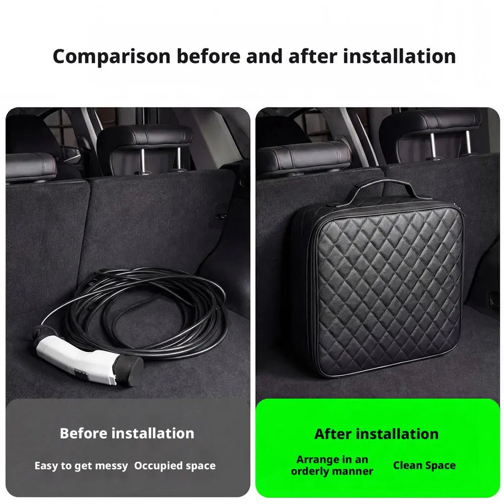 EV Charging Cable Storage Bag – Square &amp; Round