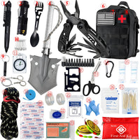 Outdoor Emergency & First Aid Kit with MOLLE Bag