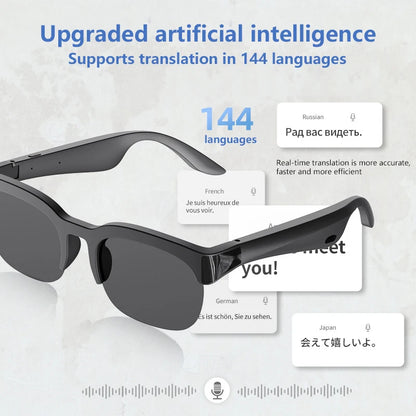 Bluetooth Smart Glasses | Audio &amp; AI Translation Options