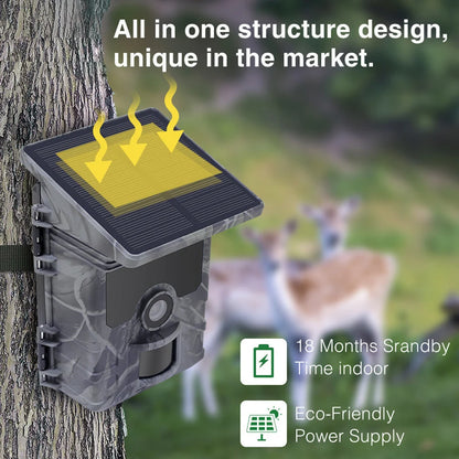 Solar Trail Camera | Motion-Activated Wildlife &amp; Night Vision